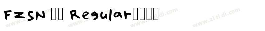 FZSN 01 Regular字体转换